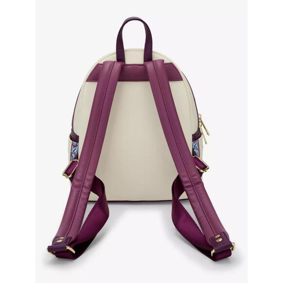 Loungefly Disney Beauty and the Beast Belle Stained Glass Portrait Backpack NWT - Picture 3 of 6